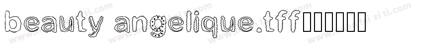 beauty angelique.tff字体转换